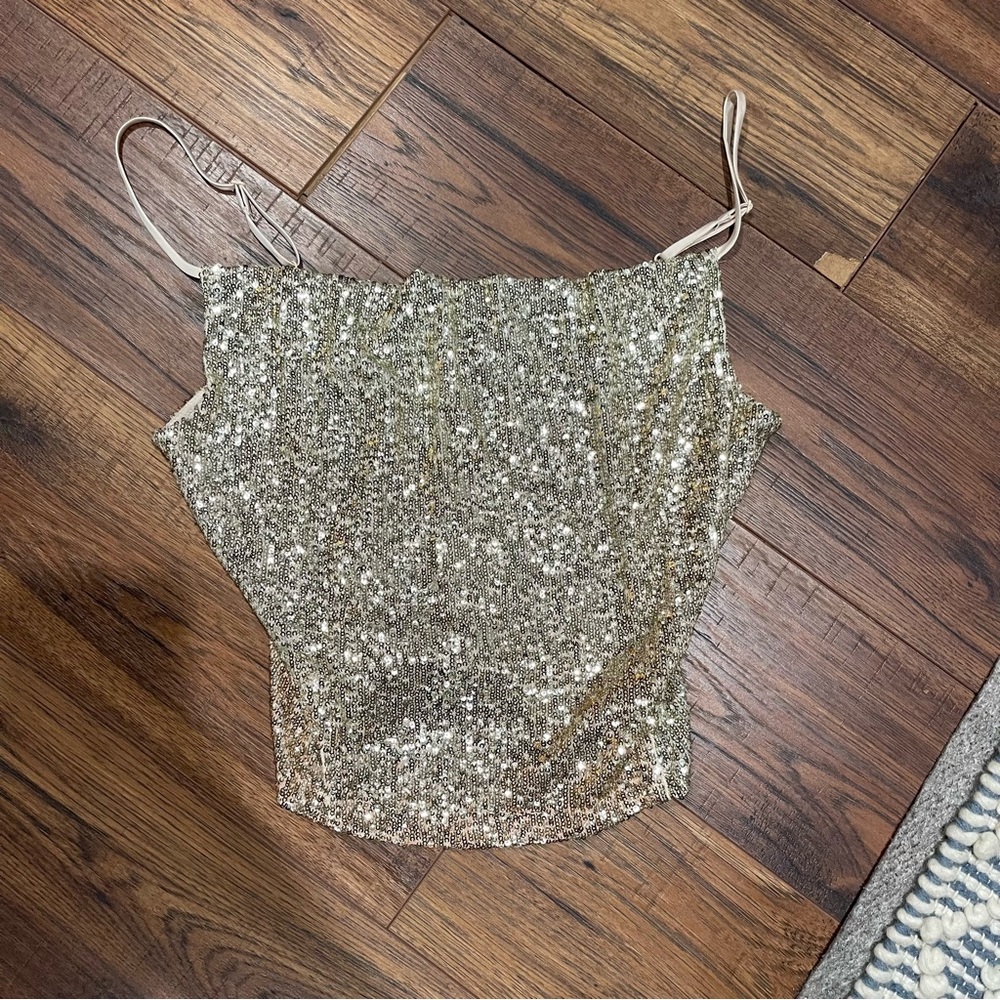 NWT Free People Intimates Sequin Shirt